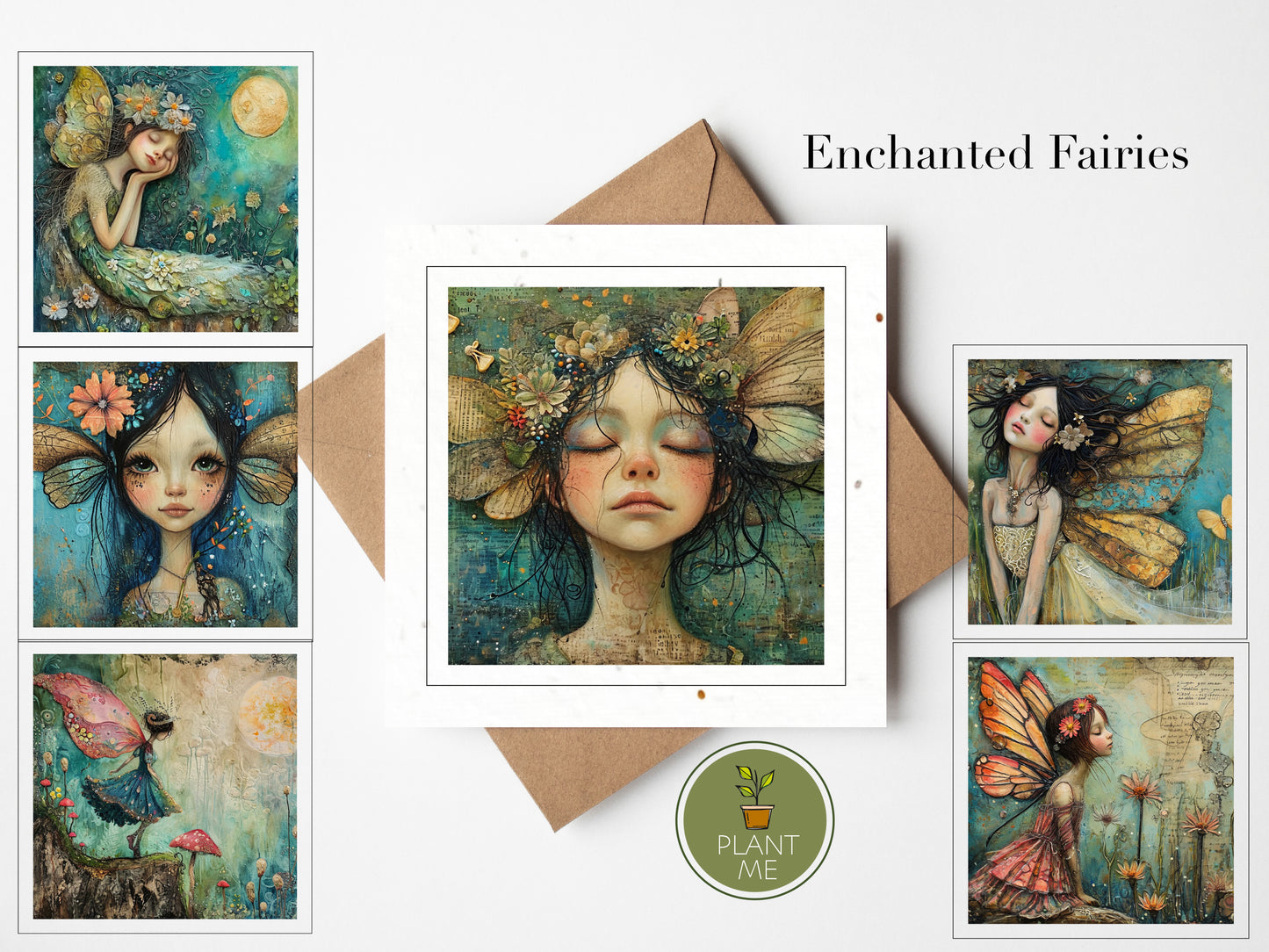 The Enchanted Fairies Collection- Square Cards