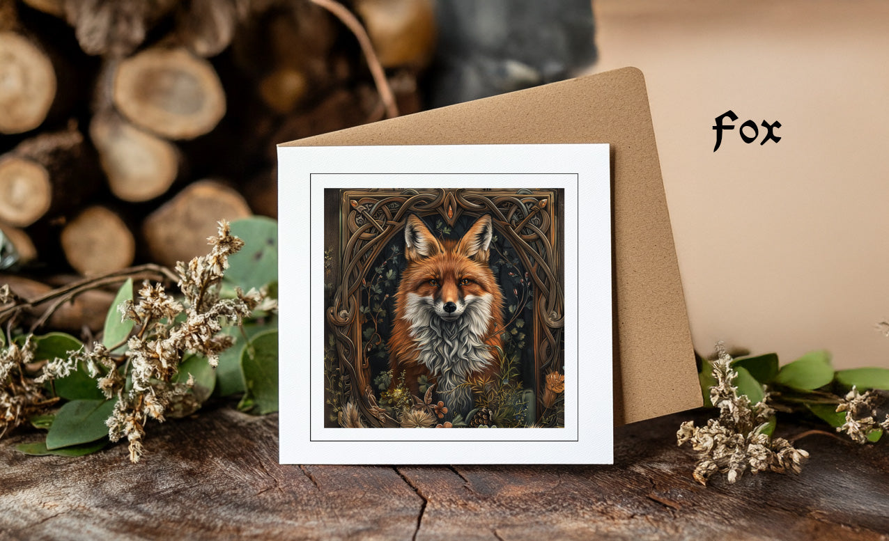 The Celtic Animals Collection- Square Cards