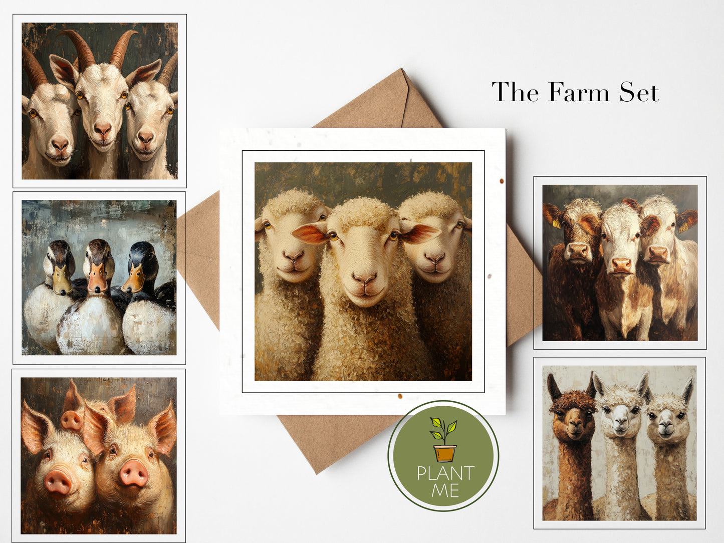 The Farmyard Collection -Square Cards