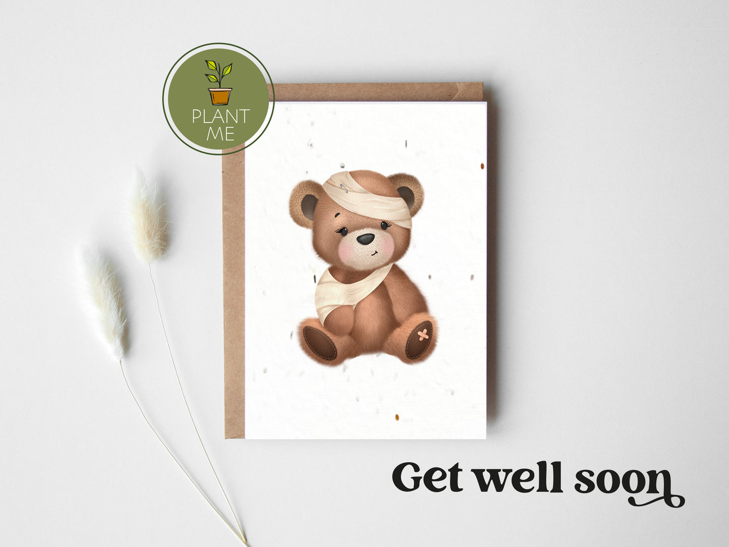 Get Well Soon Bear Card