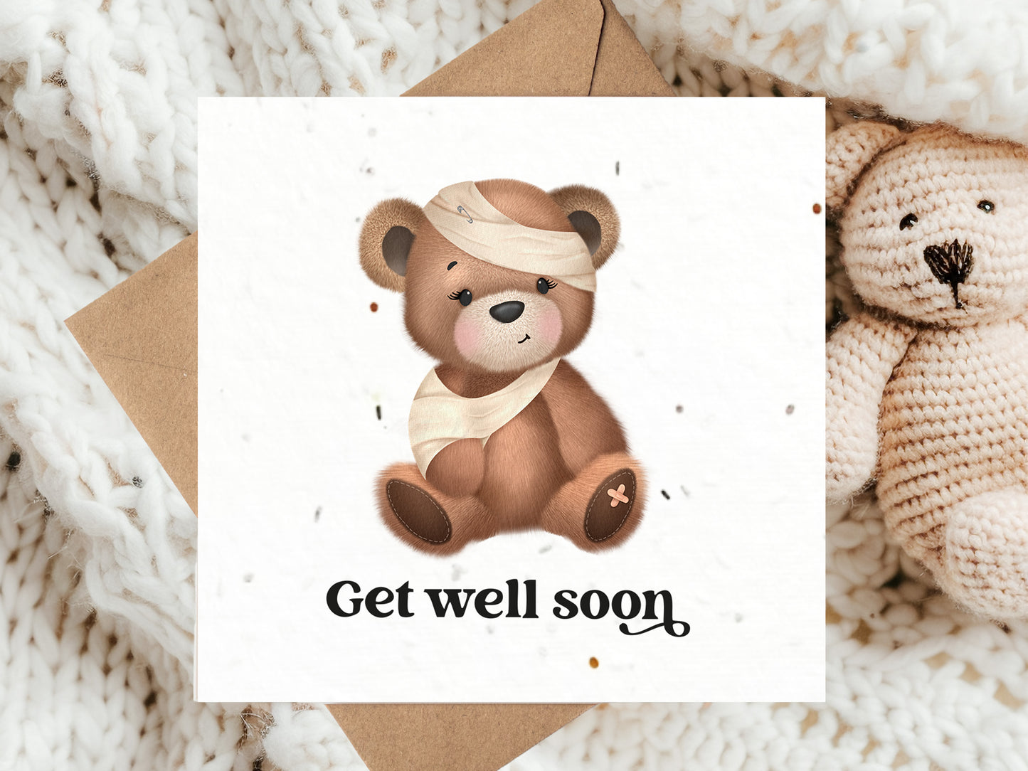 Get Well Soon Bear Card