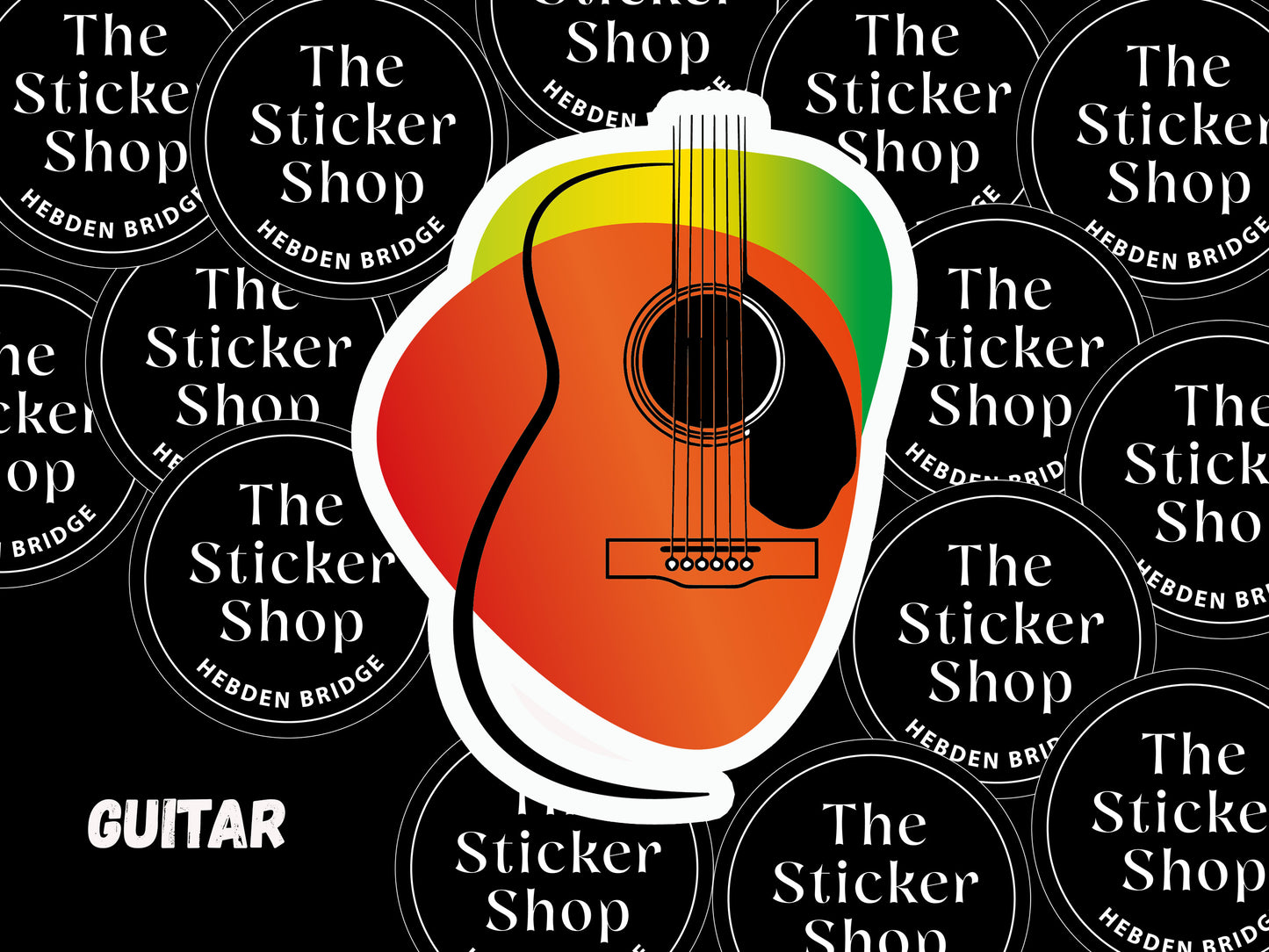 Guitar - Vinyl Sticker