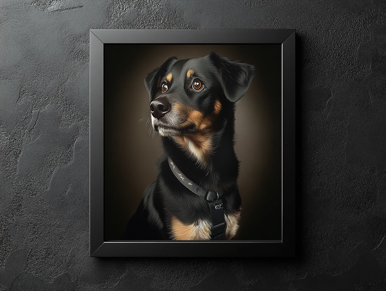 Steampunk Custom Dog Portrait & Print