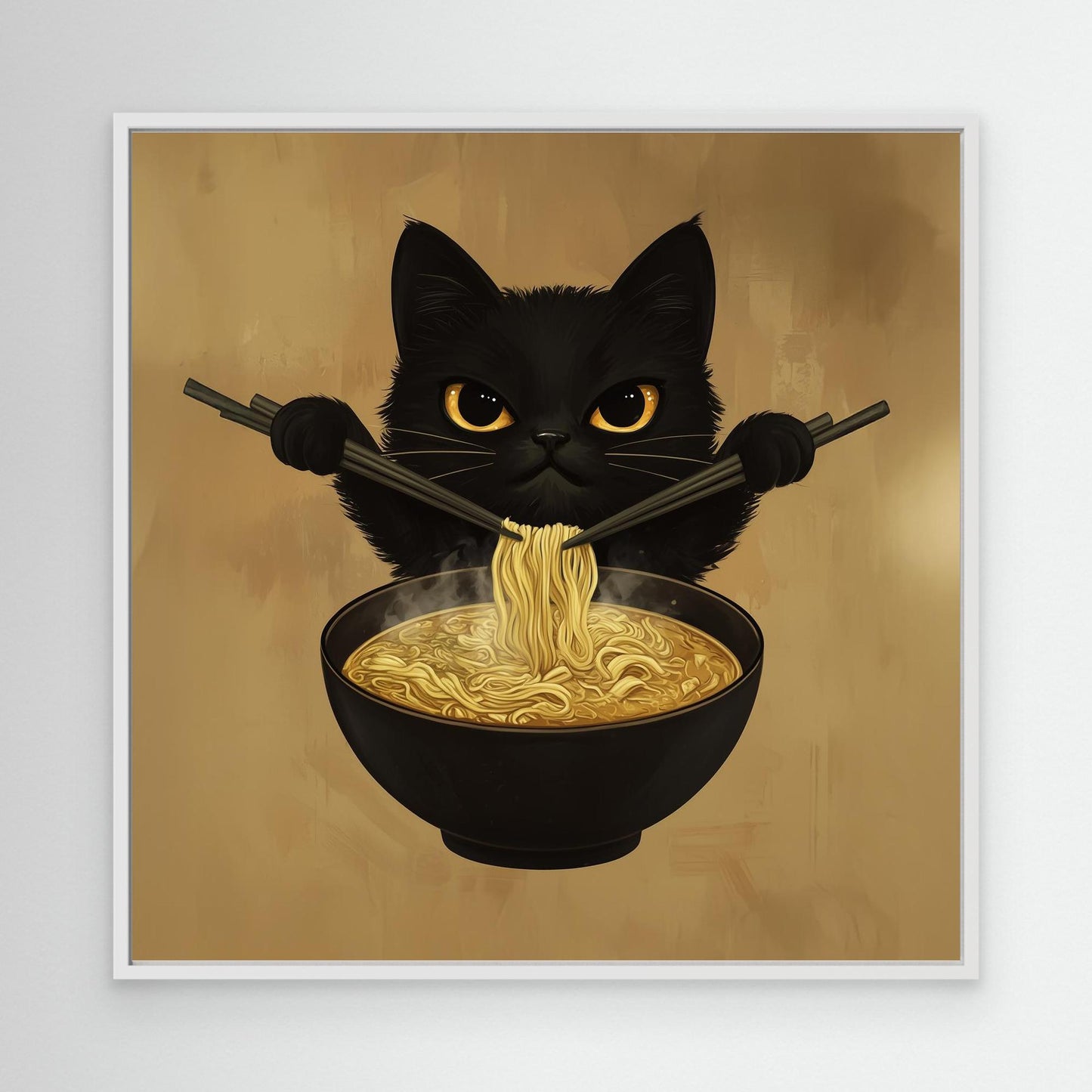 Little Black Cat and noodles