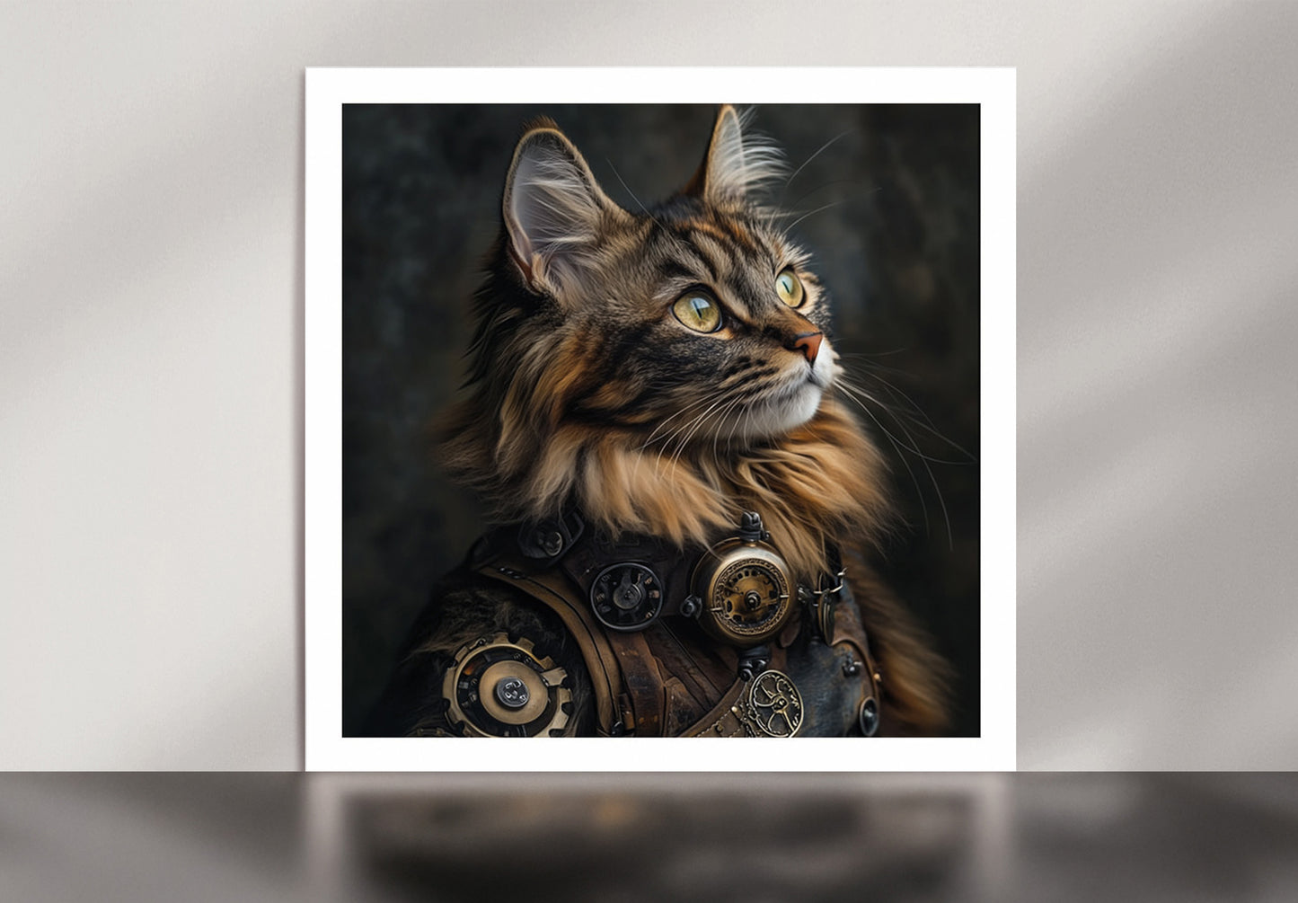 Steampunk Maine Coon Print