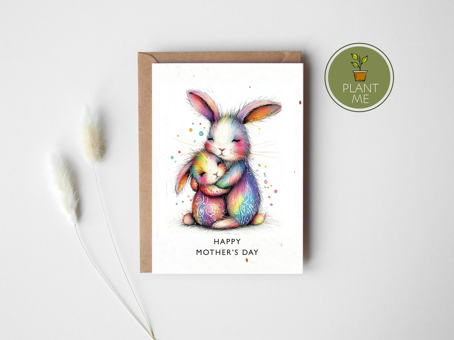 The Mother's Day Rabbits Card