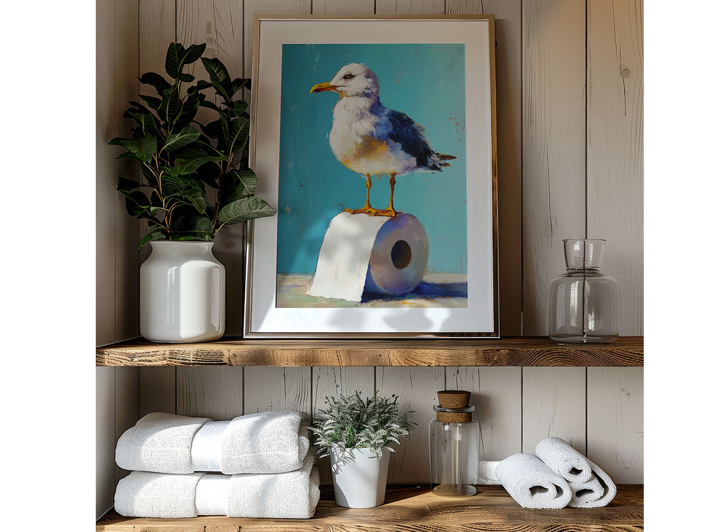 Seagull - Bathroom Print