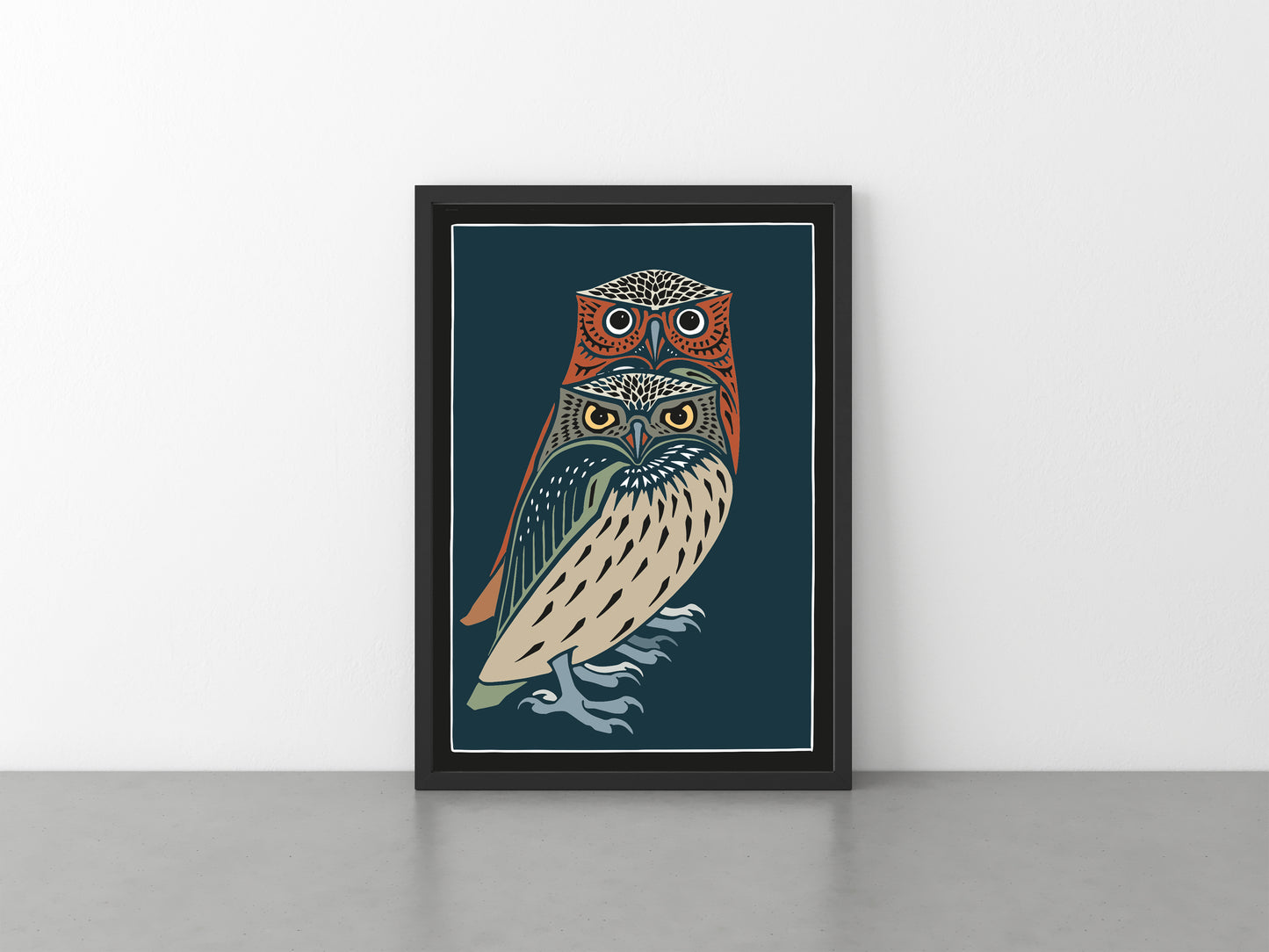 Two Owls Print