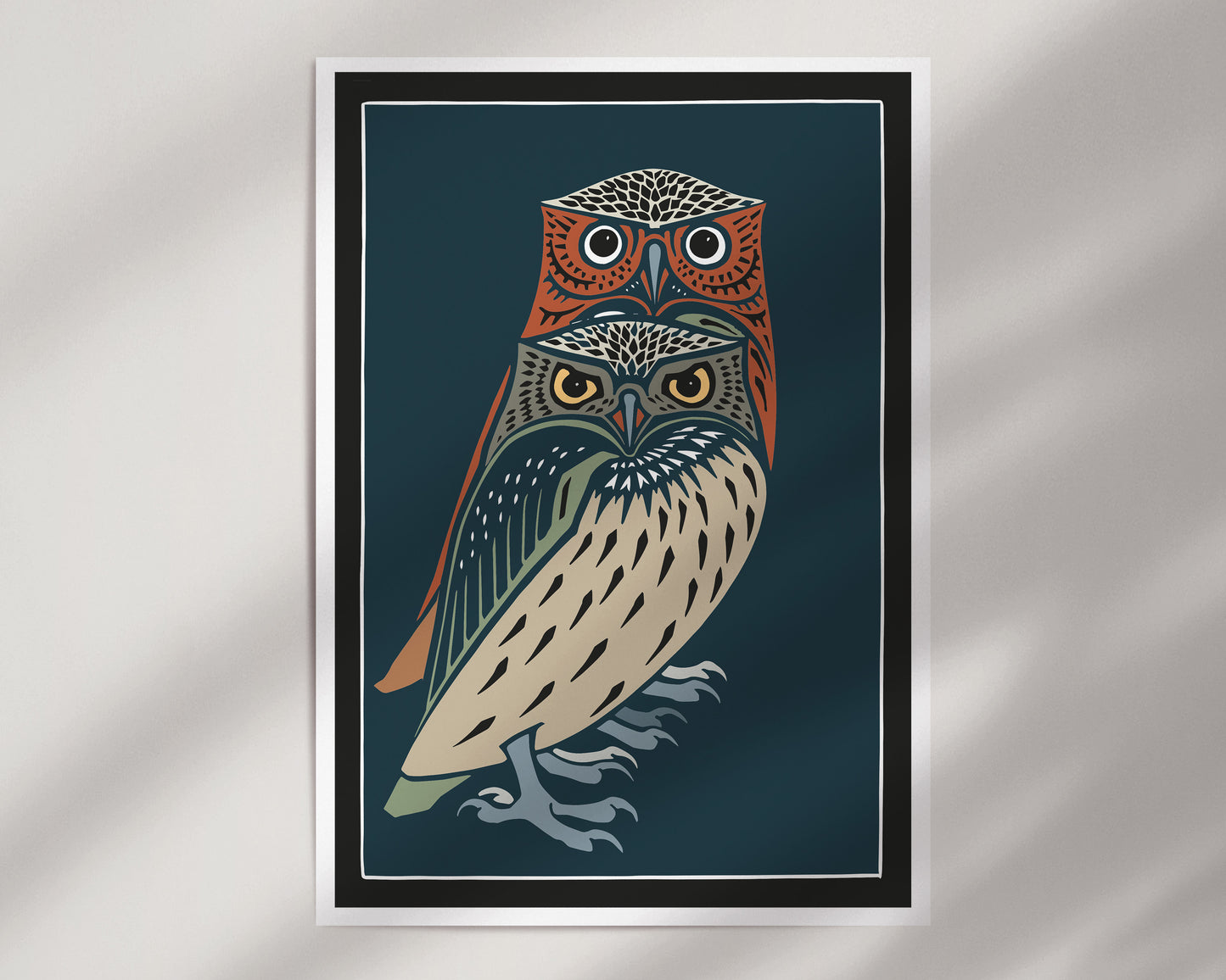 Two Owls Print