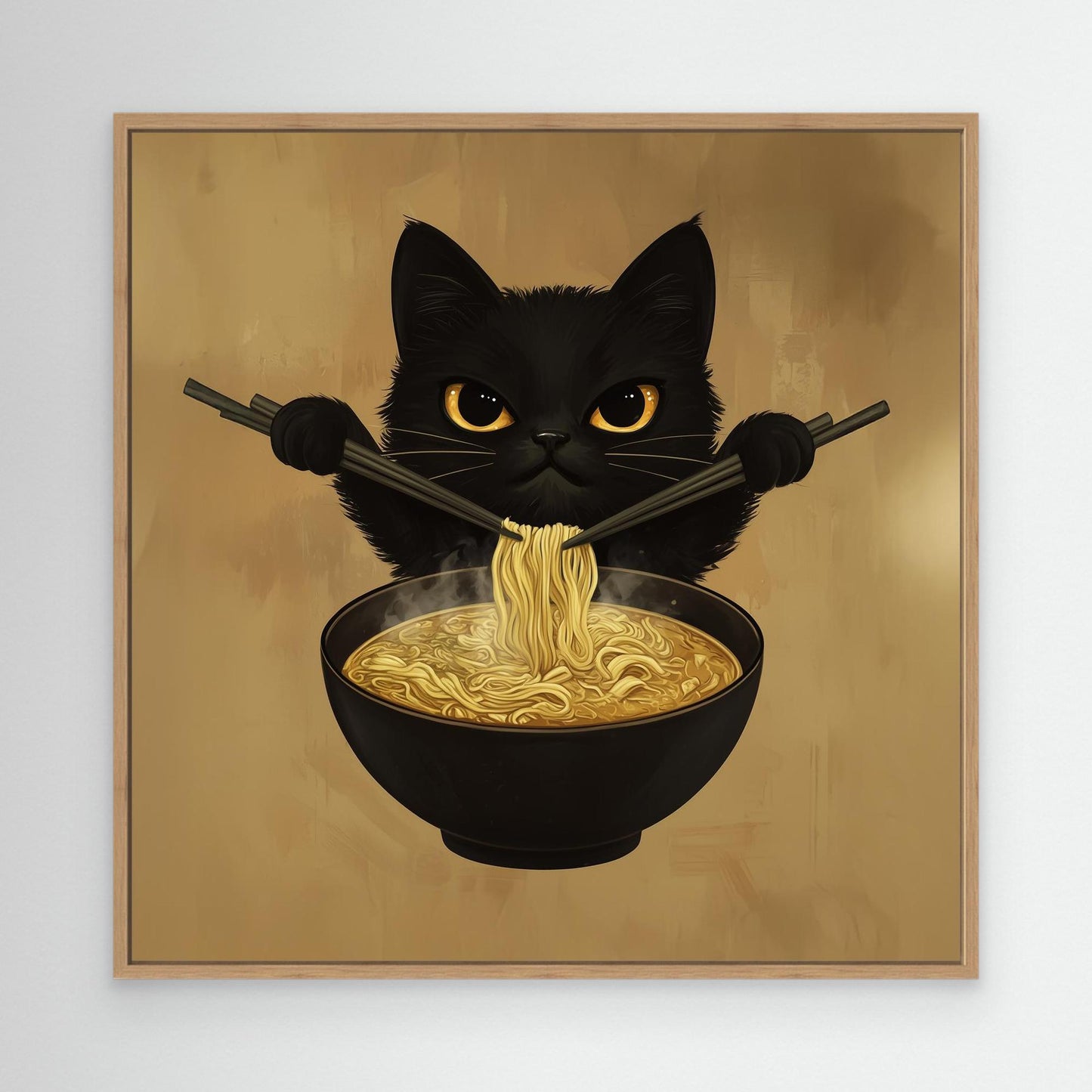 Little Black Cat and noodles