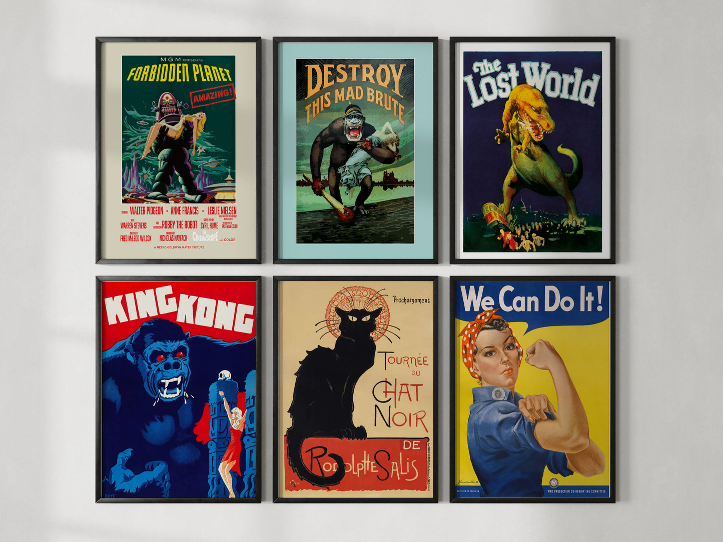 The Retro Poster Print Set