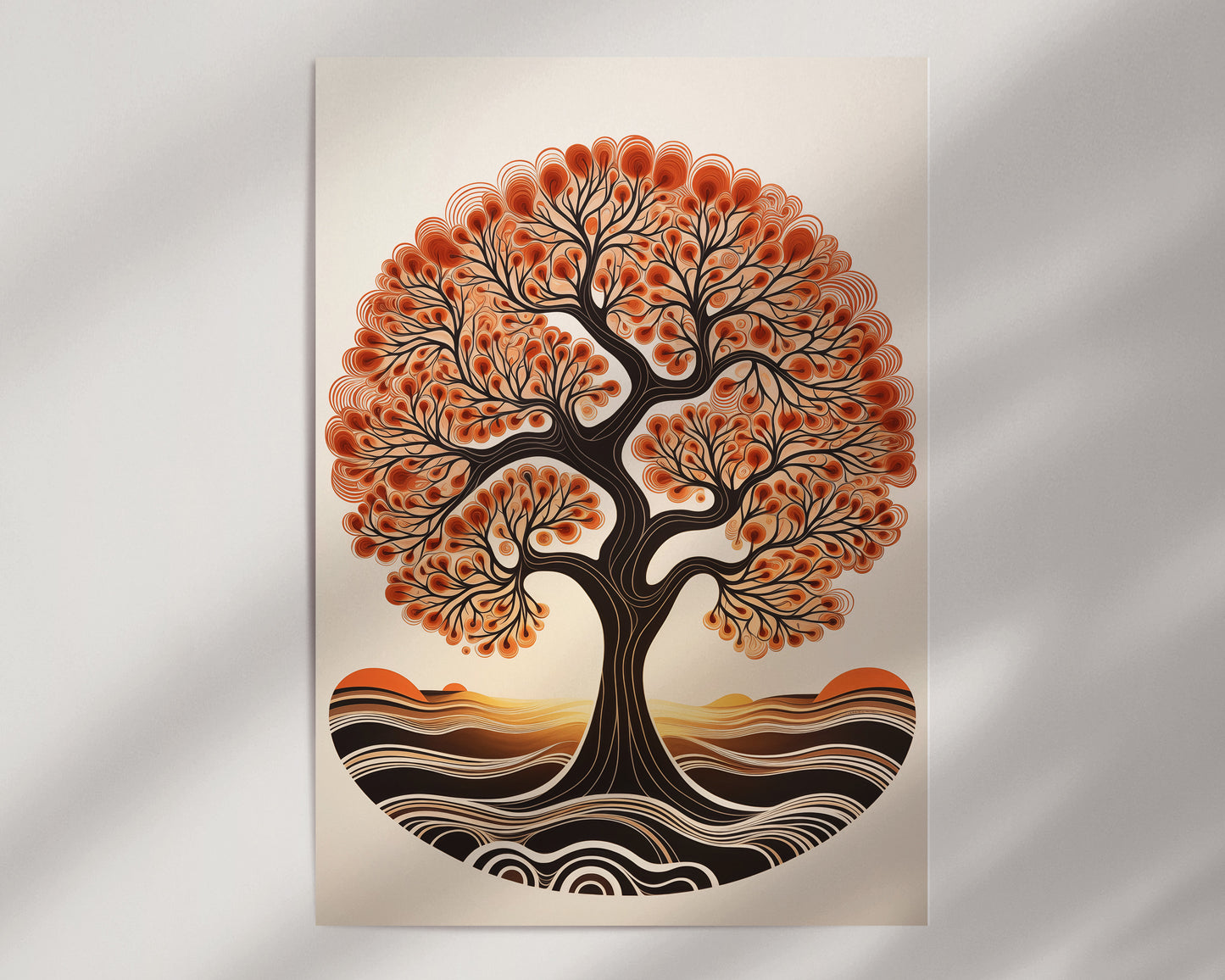 Retro Tree of Life Print