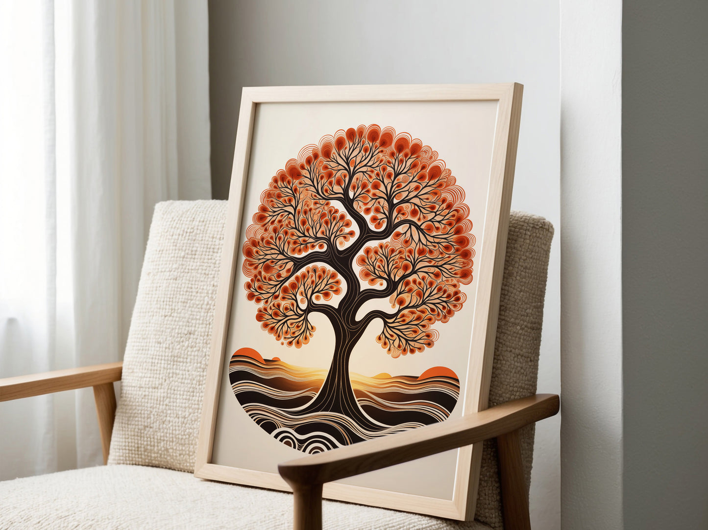Retro Tree of Life Print