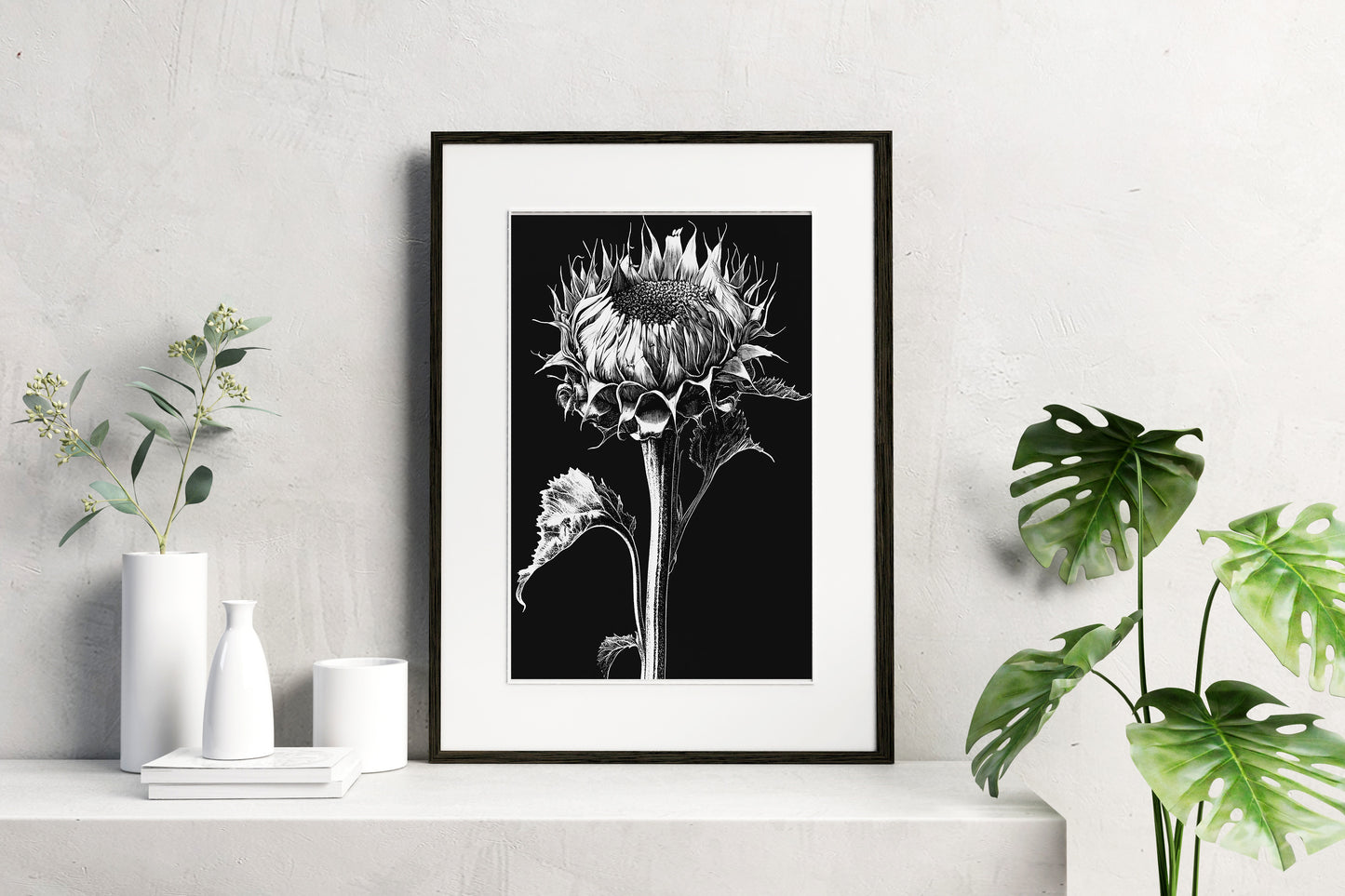 The Monochromatic Botanical Print Set