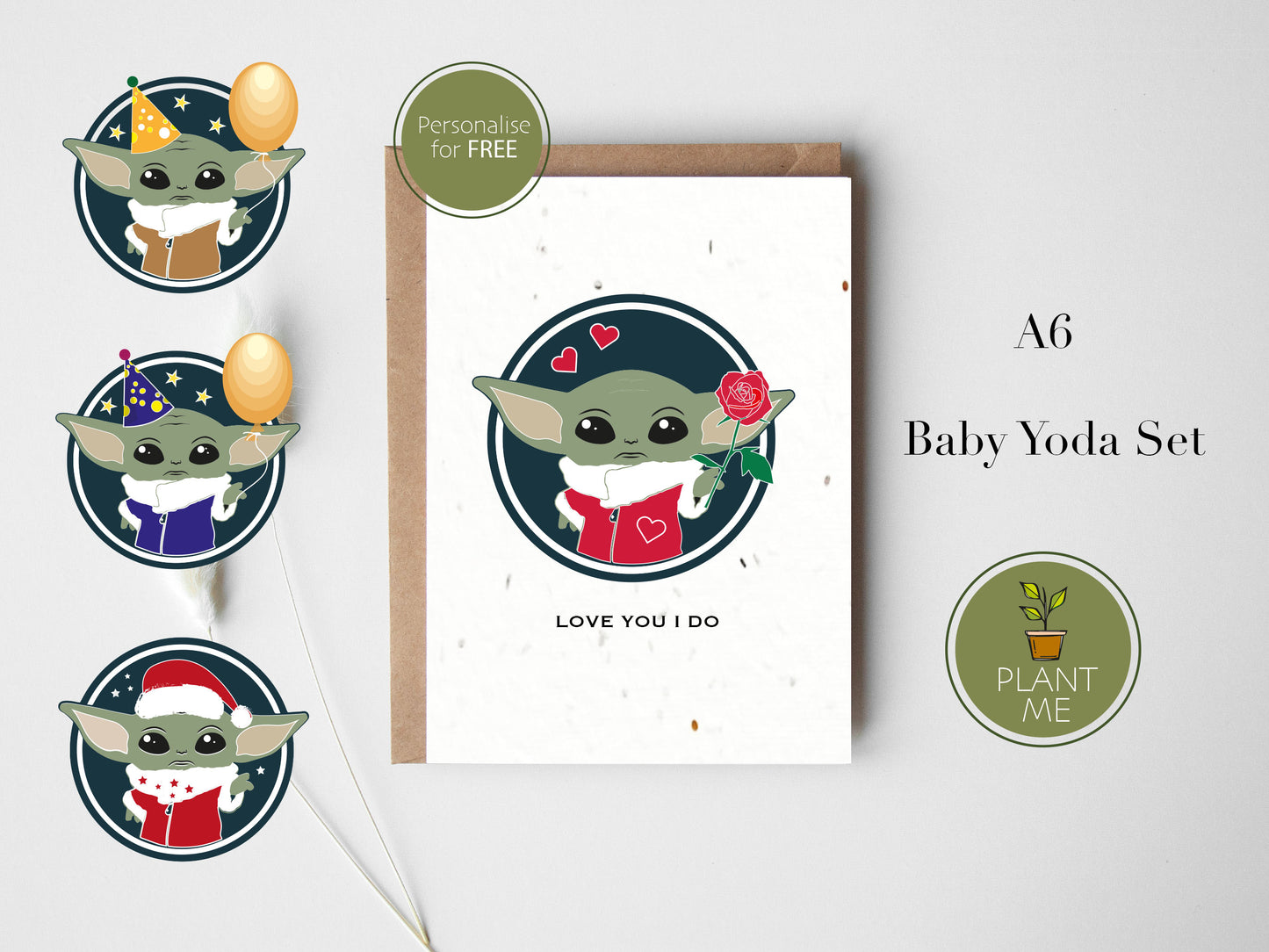 The Baby Yoda Card Set