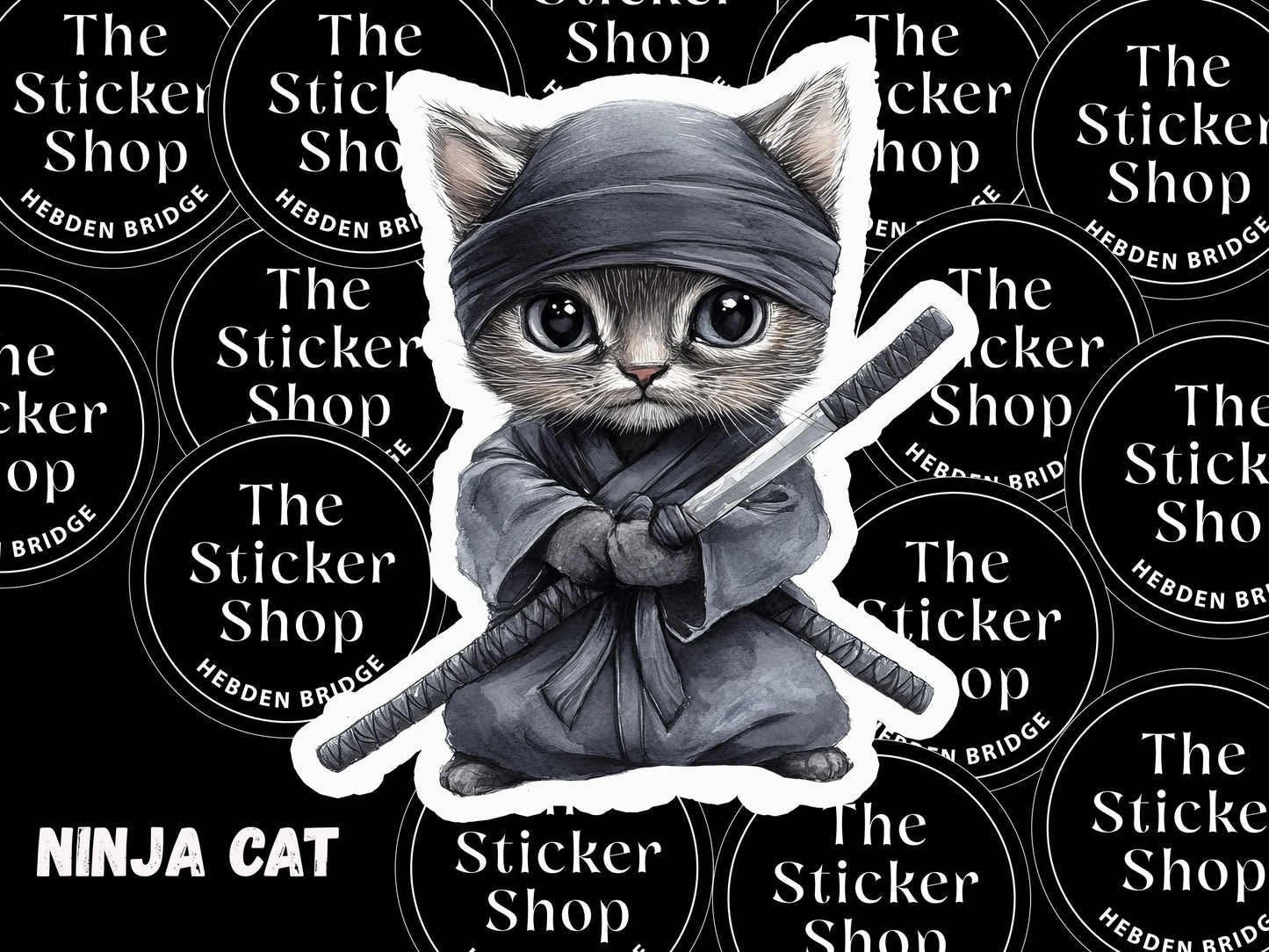 Ninja Cat - Vinyl Sticker