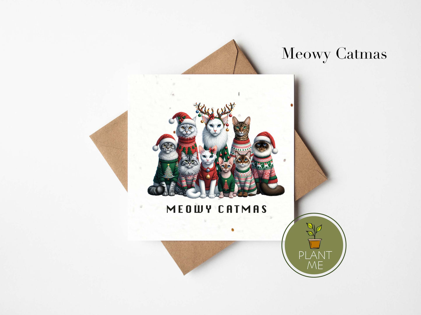 Meowy Catmas Christmas Card
