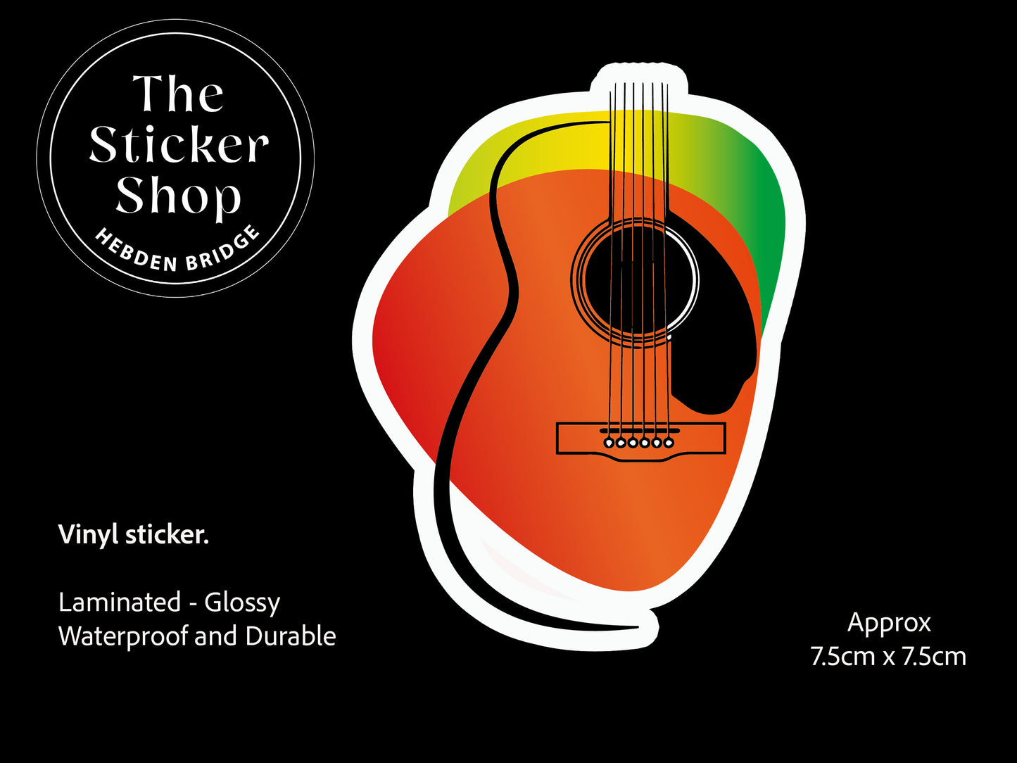Guitar - Vinyl Sticker