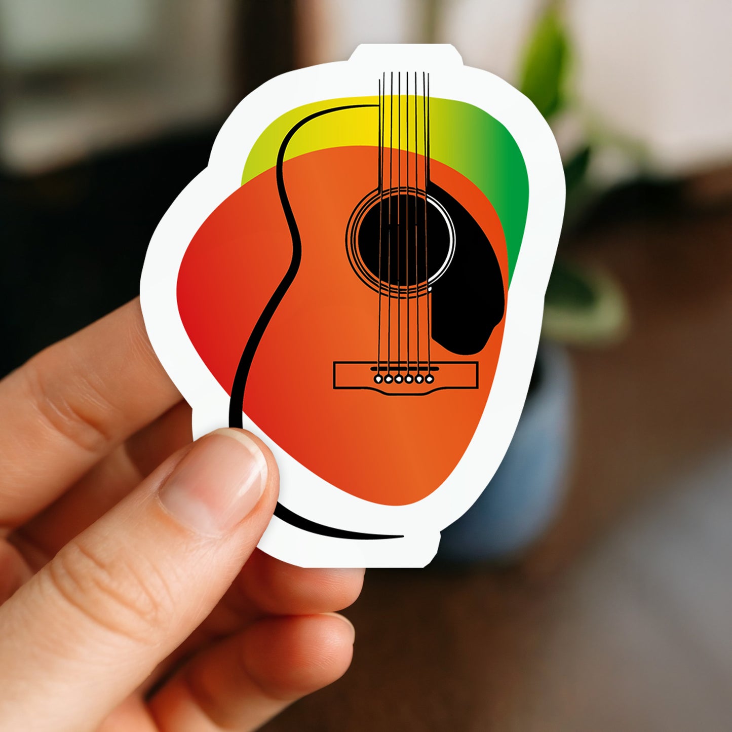 Guitar - Vinyl Sticker