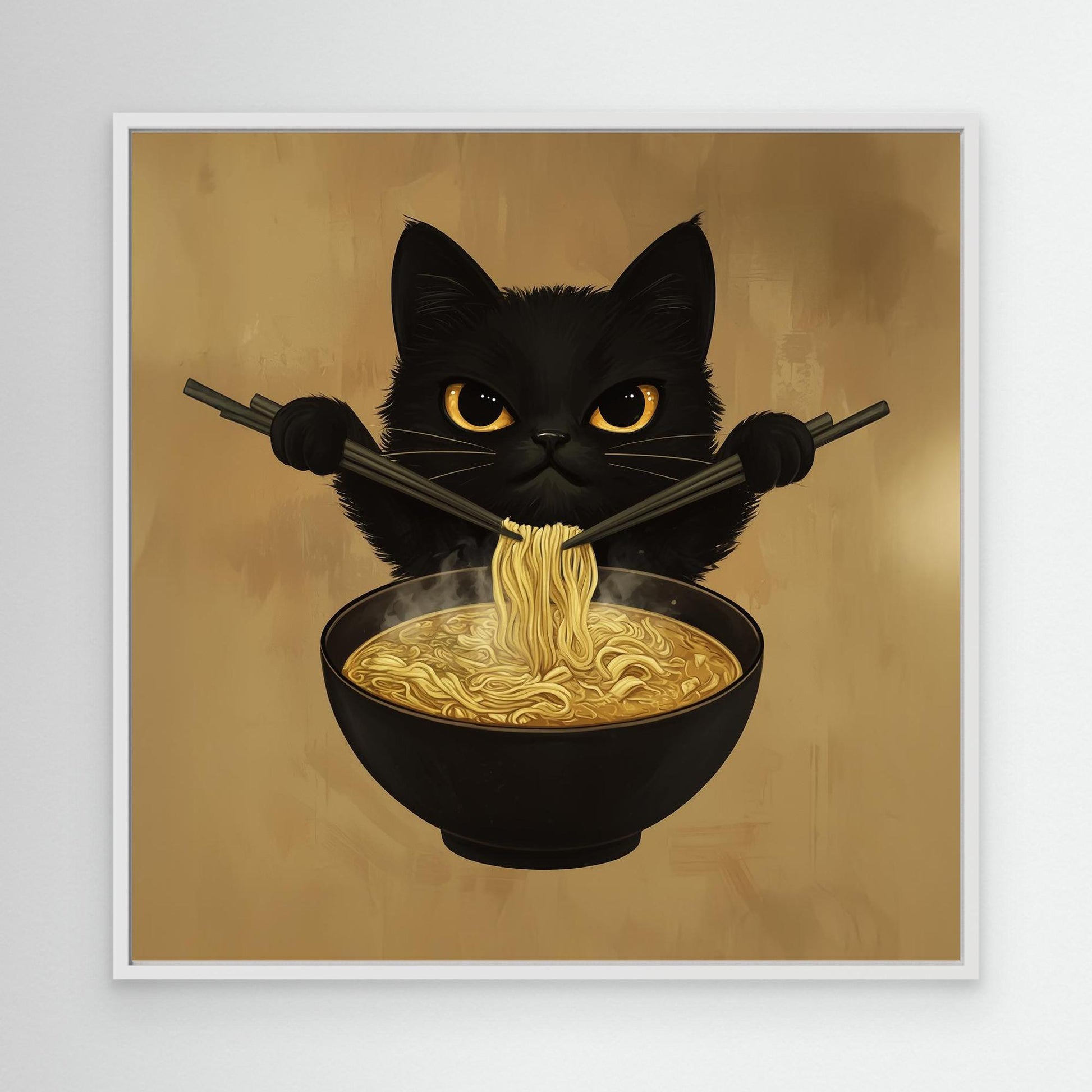 Little Black Cat and noodles