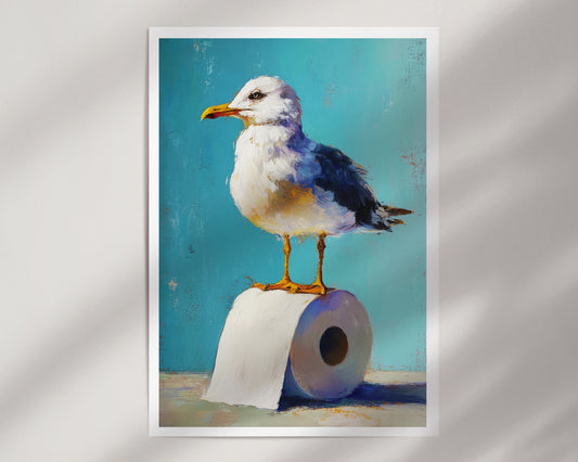 Seagull - Bathroom Print
